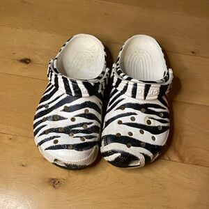 Zebra print CROCS